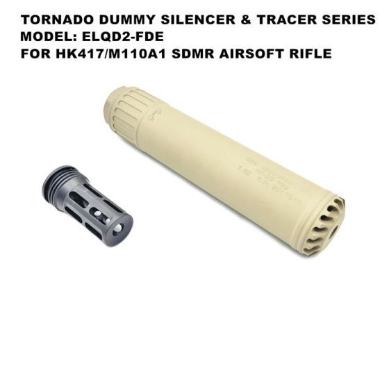 Angry Gun Tornado Airsoft Schalldämpfer & Flashhider OSS M110A1 CSASS Tracer Version
