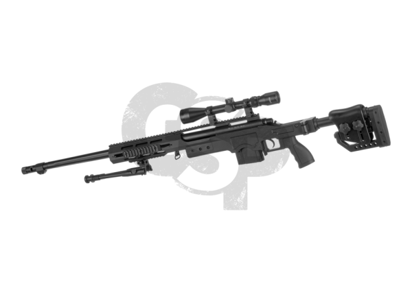 Well 4411D sniper rifle Set upgraded Federdruck - 6mm BB - ab 18